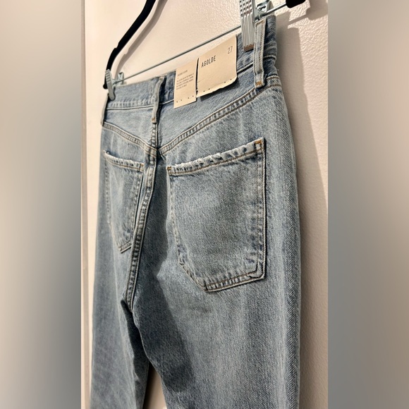 Agolde Riley High Rise Straight Crop Jeans - Picture 8 of 15